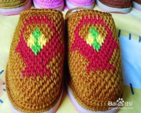 钩针织鞋底成人拖鞋视频